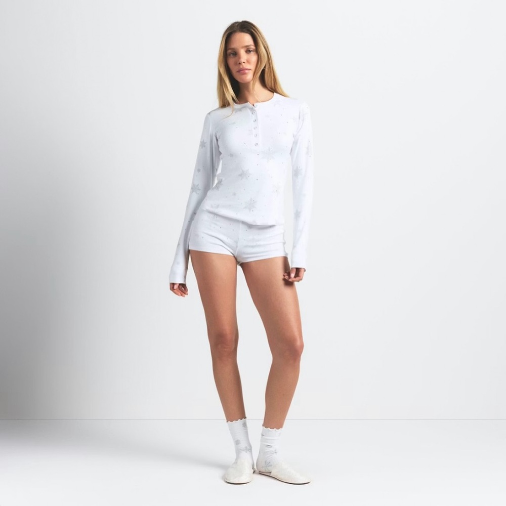 RHINESTONE HENLEY SET